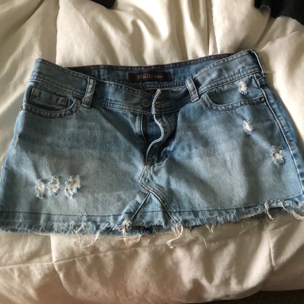 Hollister denim mini